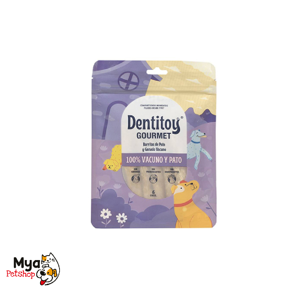 Dentitoy Gourmet Barritas de Pato y Ganado Vacuno 6 Unidades