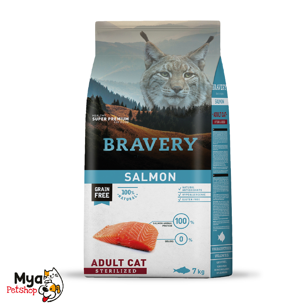 Bravery Salmón Esterilizado Gato Adulto