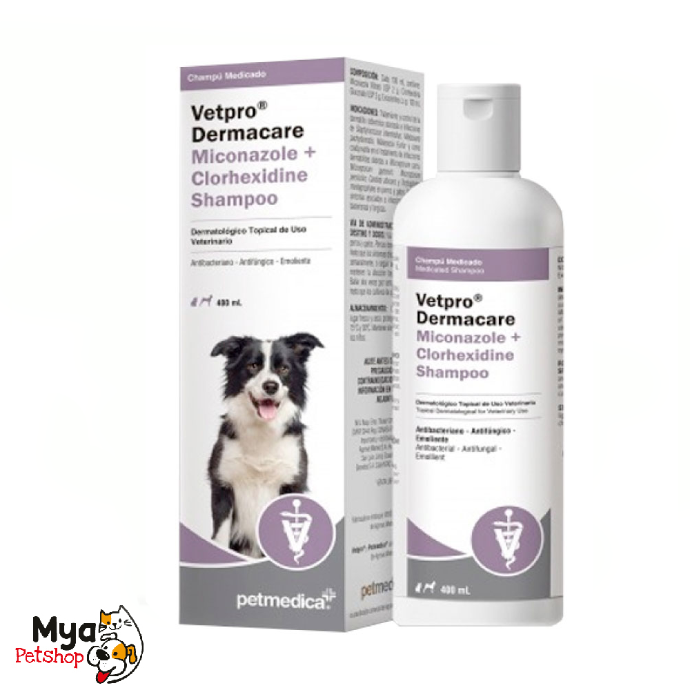 Agrovet | Vetpro Dermacare Miconazole+Clorhexidine | Shampoo | 200 ml