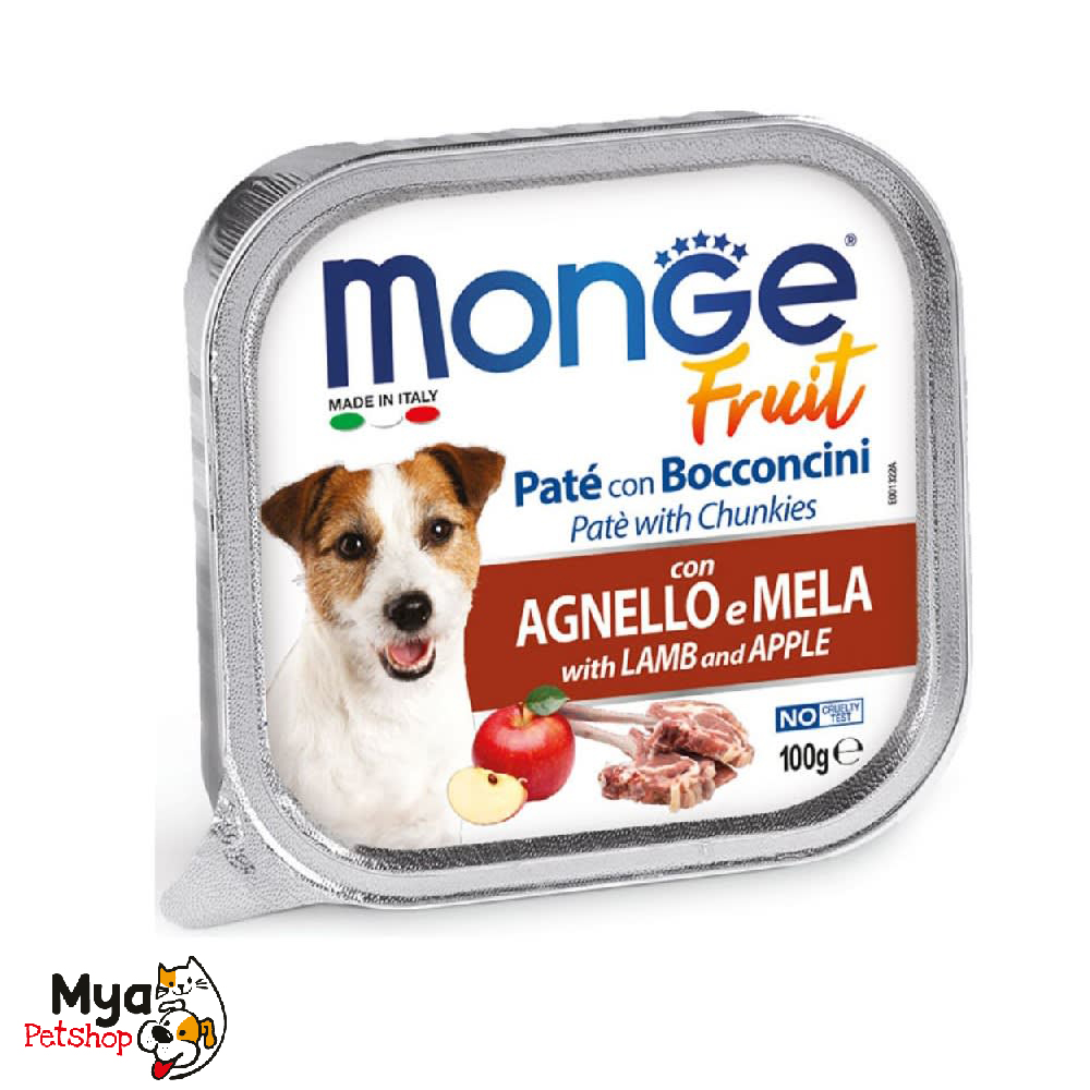 Monge fruit cordero y manzana 100 g