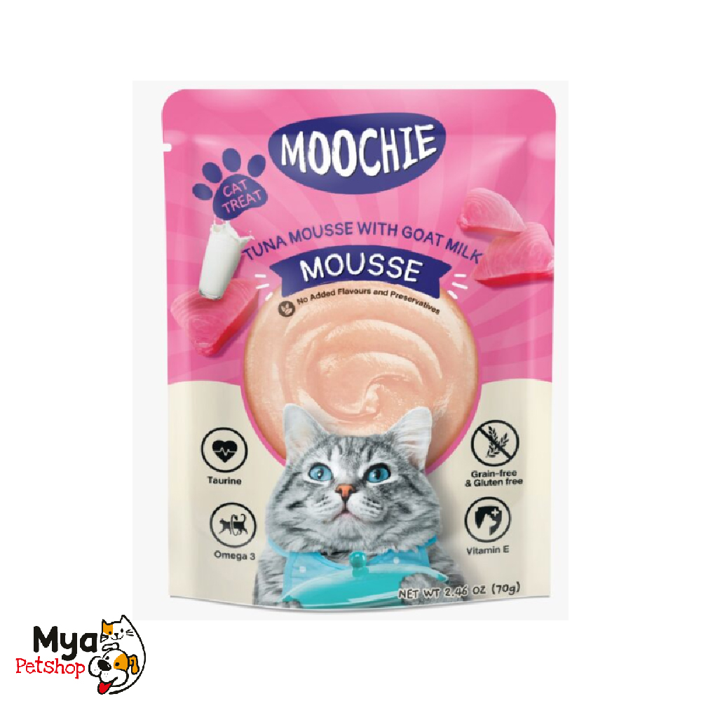 MOOCHIE CAT  TUNA MOUSSE WITH GOAT MILK 70GR