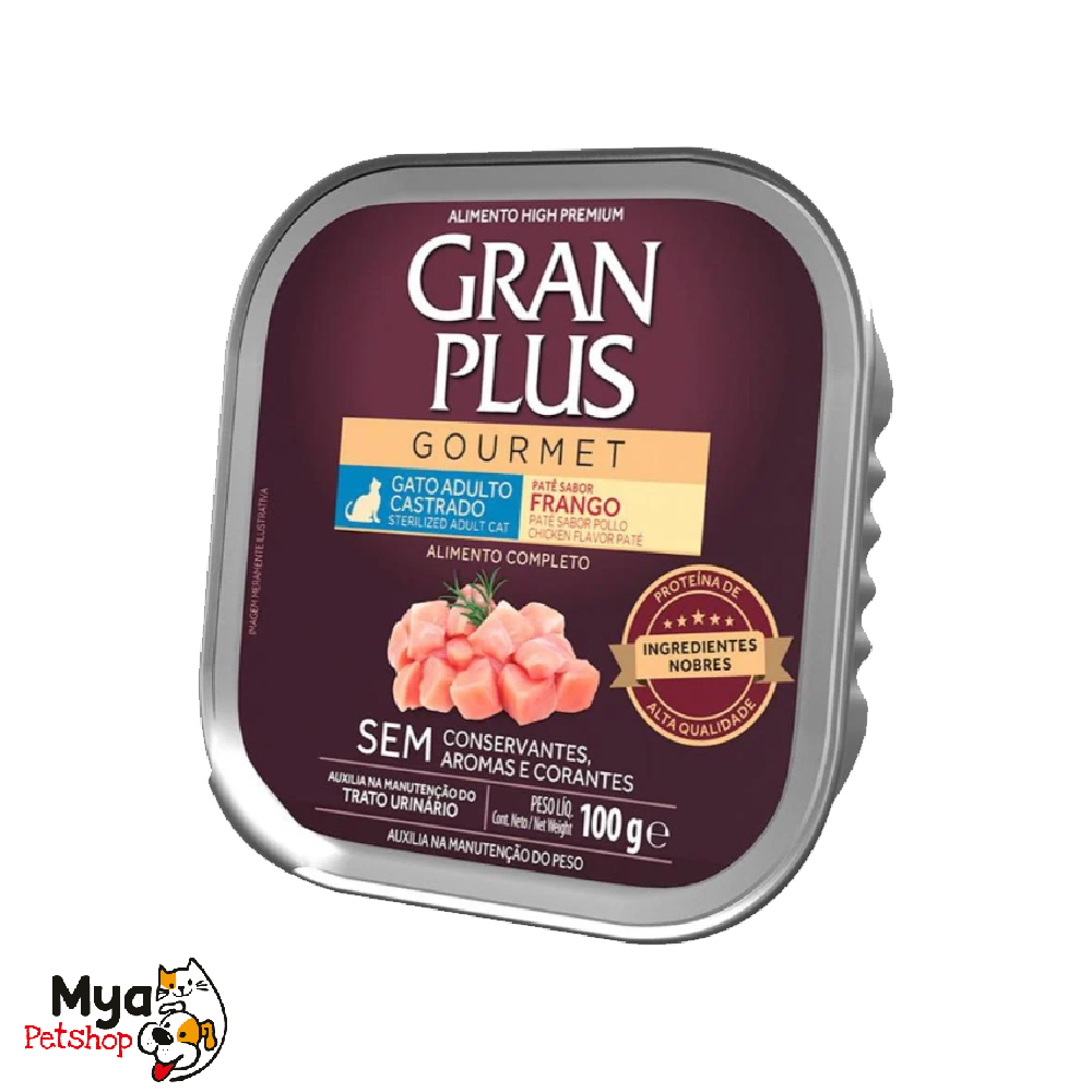 Gran Plus Gourmet Paté Pollo 100gr – Gatos Castrados