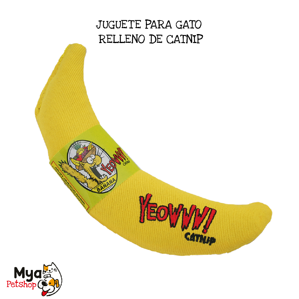Banana YEOWWW catnip - RELLENO 100% DE CATNIP