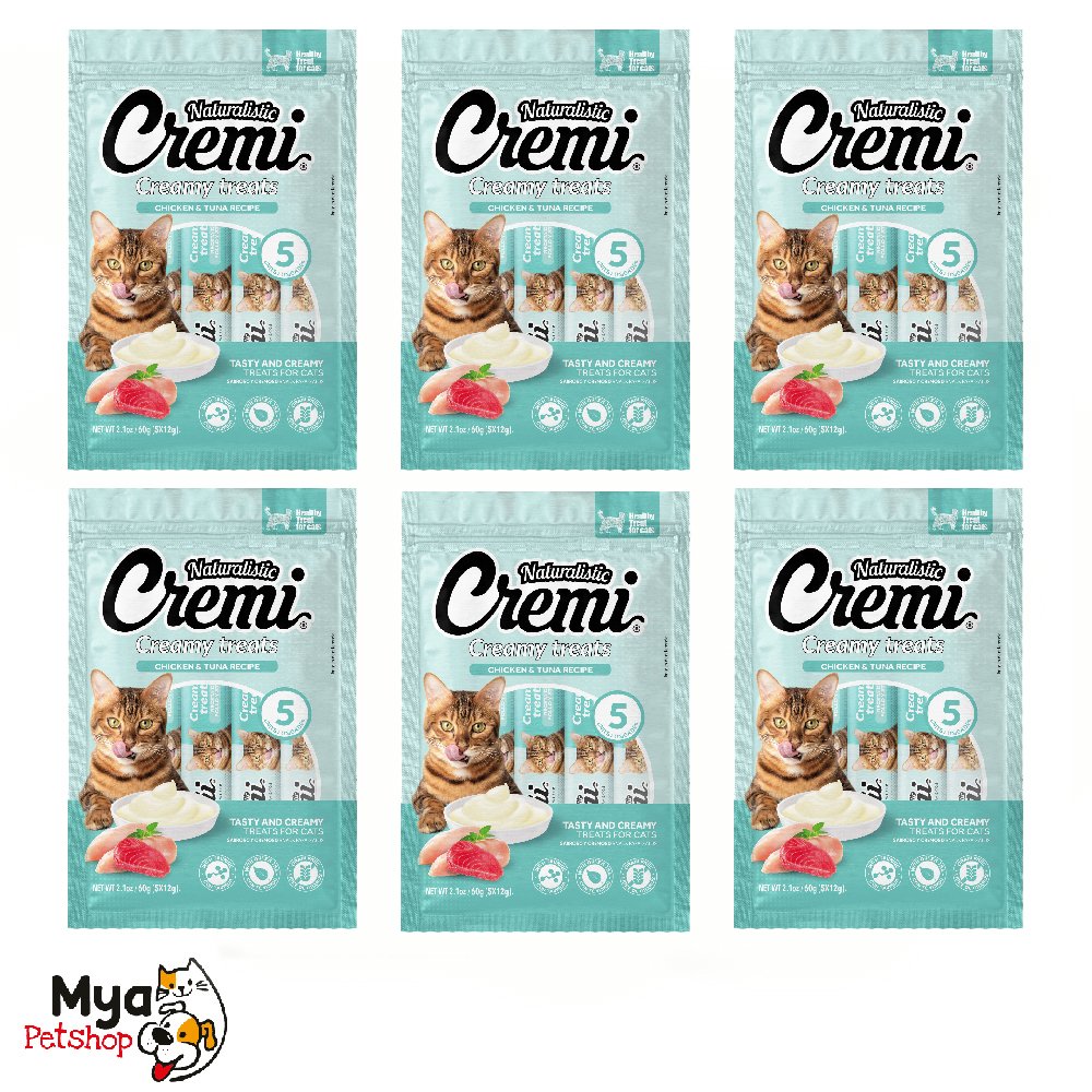 Cremi Chicken & Tuna x 6 sobres - Snack para gato sabor Pollo y Atún